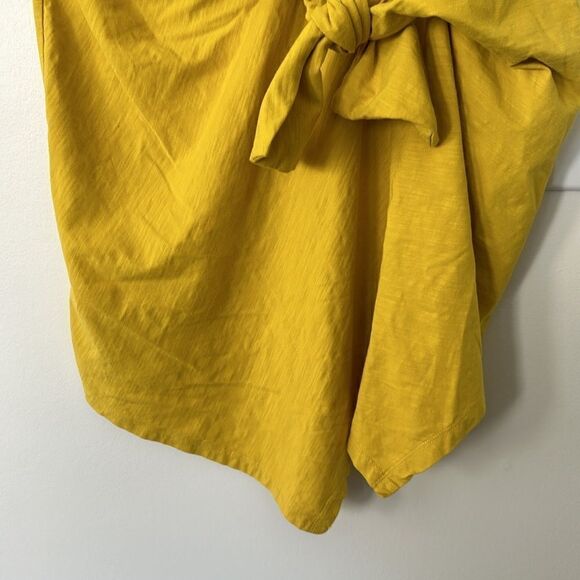 UCHUU Mustard Asymmetric Tee Shirt Dress 2=M - Picture 4 of 9